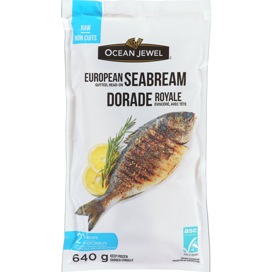 Ocean Jewel European Seabream Raw 640 g, $2.34/100g