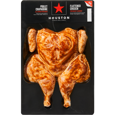 Houston Avenue Bar & Grill Portuguese Flavoured Flattened Chicken  $13.87/1kg $6.29/1lb
