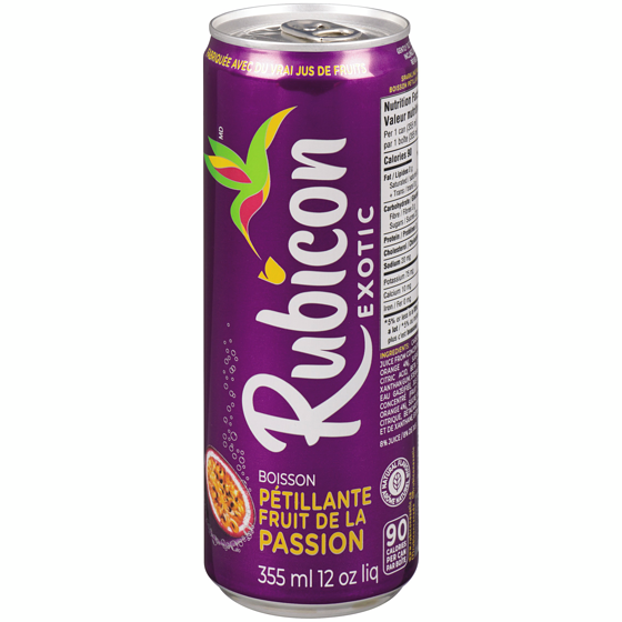 Rubicon Boisson pétillante au fruit de la passion 355 ml, 0,65 $/100ml
