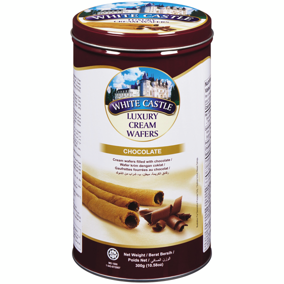 White Castle Gaufrettes fourrées au chocolat 300 g, 2,00 $/100g