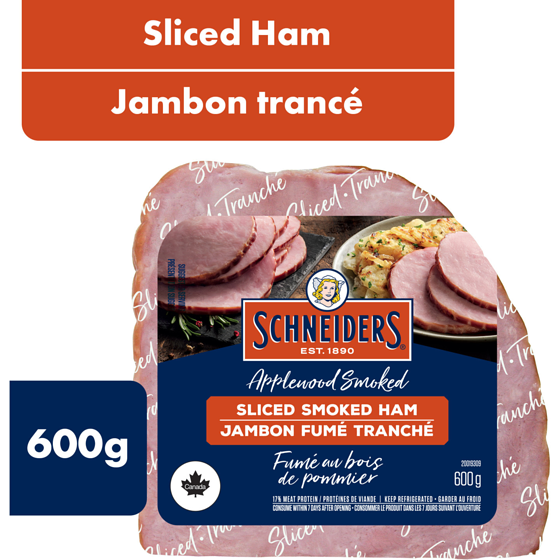 Schneiders Applewood Smoked Sliced Ham 600 g, $2.83/100g