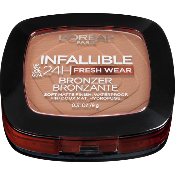 L'Oreal Paris Infallible Up to 24H Fresh Wear Soft Matte Longwear Bronzer. Waterproof, heatproof, transfer, humidity and sweatproof, Medium, 0.31 oz MEDIUM 9 g, $239.11/100g