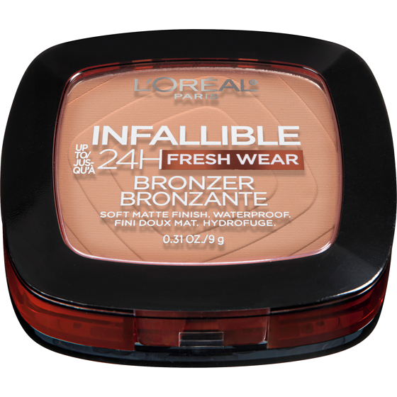 L'Oreal Paris Infallible Up to 24H Fresh Wear Soft Matte Longwear Bronzer. Waterproof, heatproof, transfer, humidity and sweatproof, Light Medium, 0.31 oz LIGHT MEDIUM 9 g, $239.11/100g