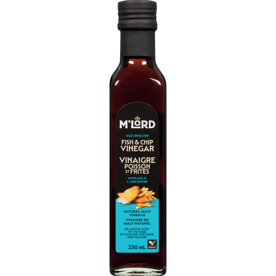 M'Lord Fish & Chip Vinegar Old English 250 ml, $2.20/100ml