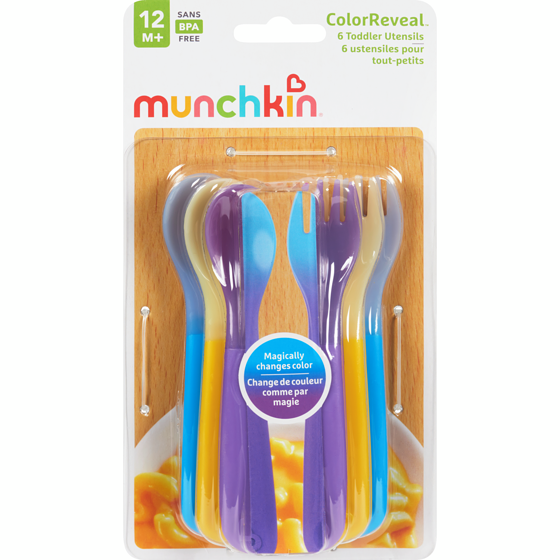 Munchkin Colorreveal Toddler Utensils 12M+ 6 ea, $0.93/1ea
