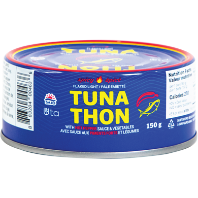 UTA Spicy Tuna with Hot Pepper Sauce & Vegetables 150 g, $2.66/100g