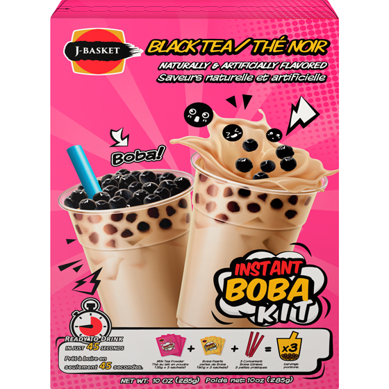 JFC Instant Boba Kit Black Tea 285 g, $3.51/100g