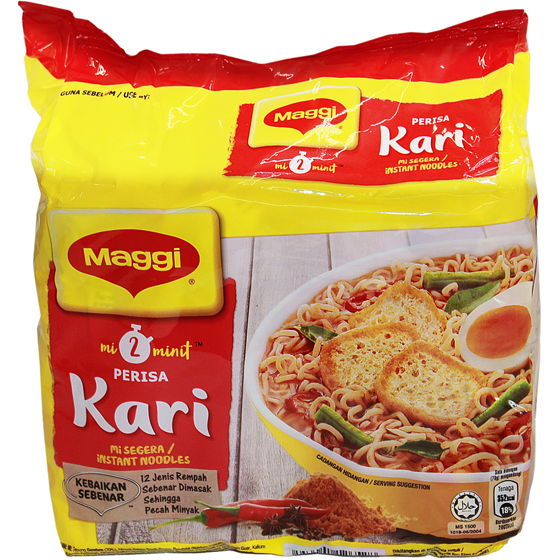 Maggi Instant Noodles, Curry 395 g, $1.09/100g