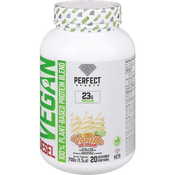 Diesel Vegan Protein Powder Drink Mix Vanilla Ice Dream  700 g, $7.57/100g