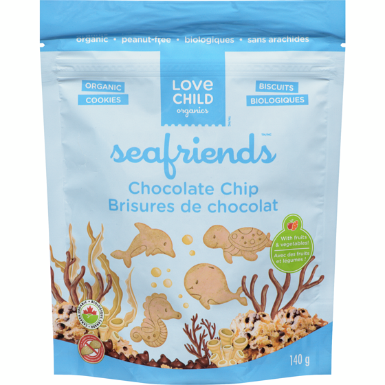 Love Child Organics Organic Chocolate Chip Snacks 140 g, $2.85/100g