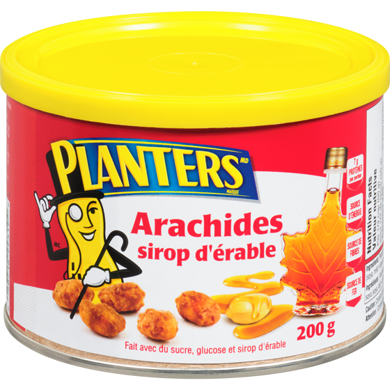 Planters Arachides sirop d'érable 200 g, 2,25 $/100g