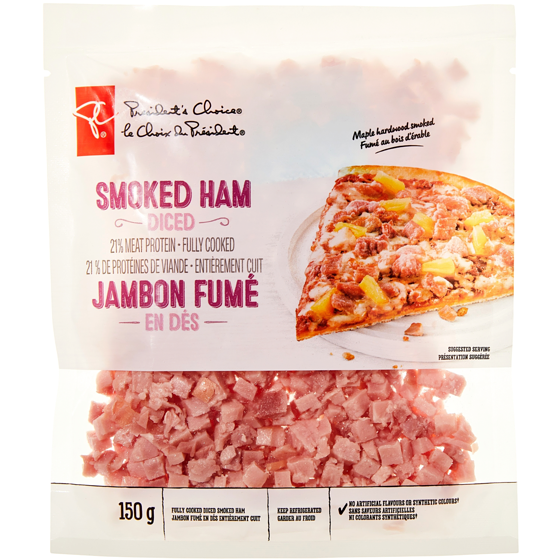PC Fully Cooked Diced Smoked Ham PC.ca