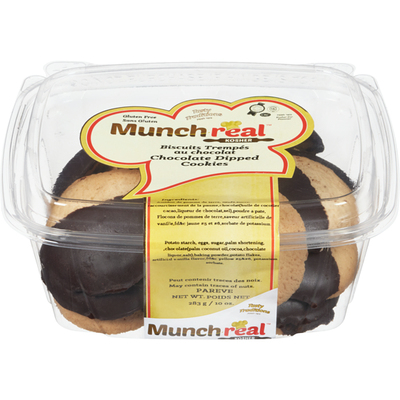 Munch Real Chocolate Dipped Cookies 283 g, $4.59/100g