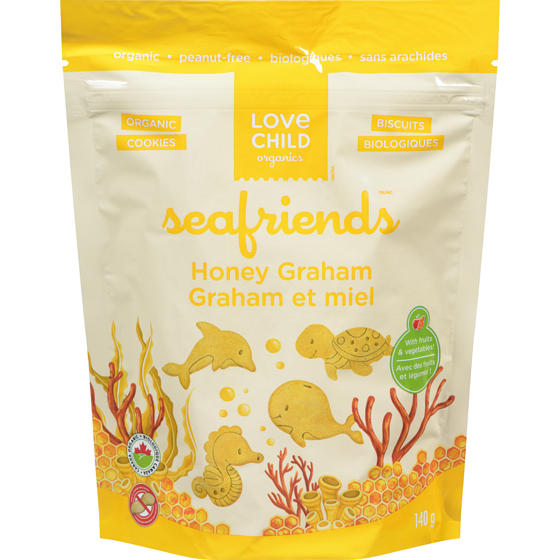 Love Child Organics Organic Honey Graham Snacks 140 g, $3.56/100g