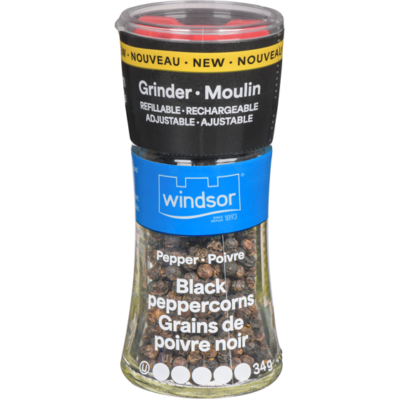 Windsor Black Peppercorns Grinder 34 g, $17.62/100g