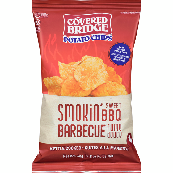 Covered Bridge Potato chips barbecue fume douce 60 g, 2,98 $/100g