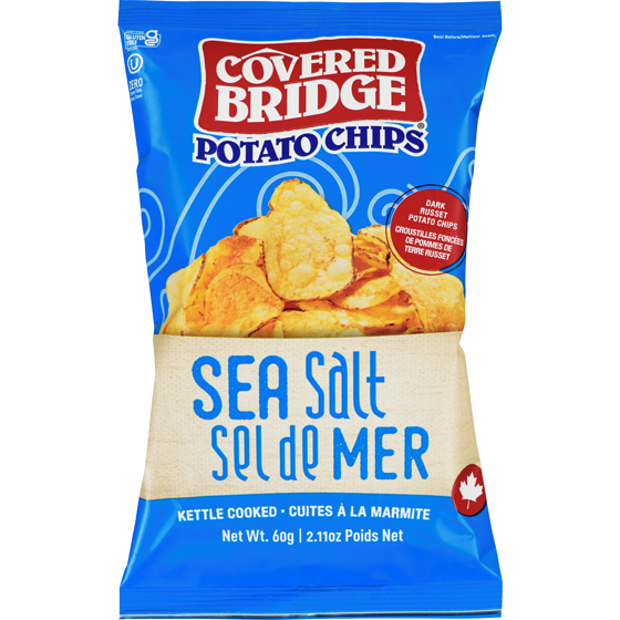Covered Bridge Potato Chips Sea Salt 60 g, $3.32/100g
