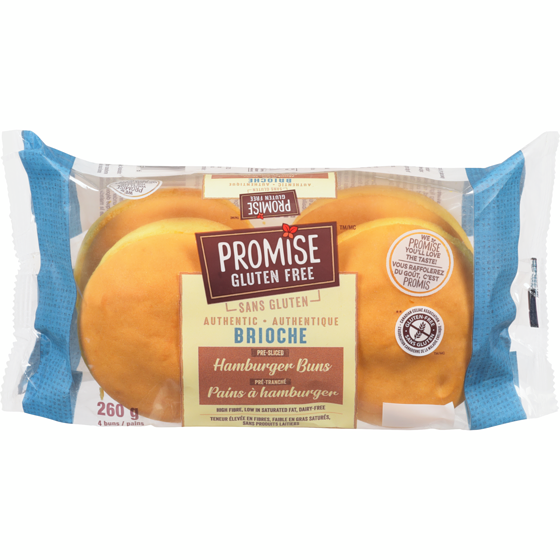 Promise Gluten Free Pains à hamburger authentique brioche 260 g, 3,27 $/100g