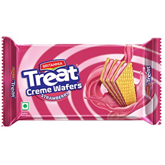 Britannia Treat Wafers Strawberry 150 g, $0.99/100g