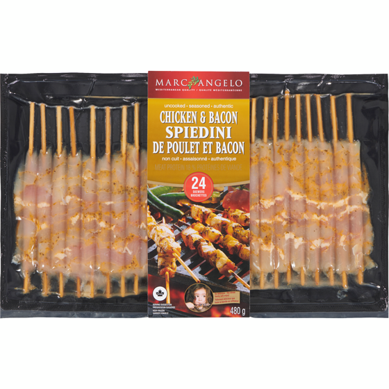 Marcangelo Chicken & Bacon Spiedini 480 g, $3.75/100g