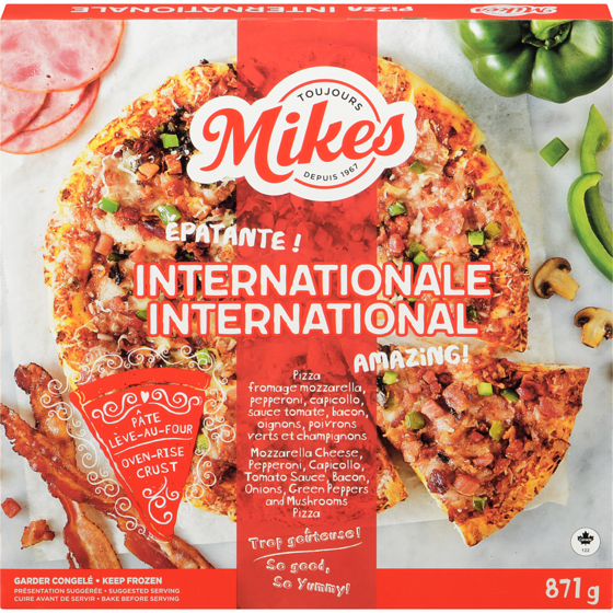 Mikes Pizza International 871 g, $1.38/100g