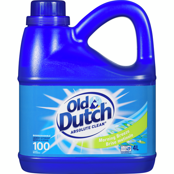Old Dutch Absolute Clean Biodegradable Laundry Detergent Morning Breeze 4 l, $0.20/100ml