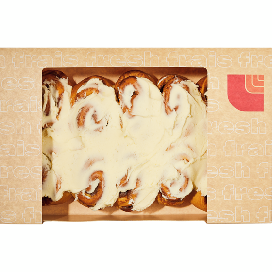 null Cinnamon Buns with Cream Cheese Icing, 10 Pack 816 g, $0.80/100g