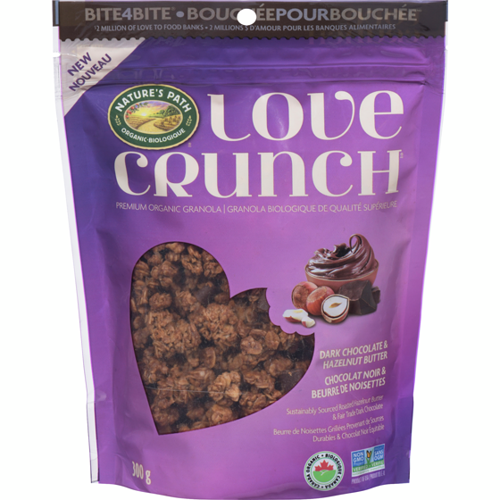 Nature’s Path Granola biologique Chocolat noir et beurre de noisettes 300 g, 2,33 $/100g