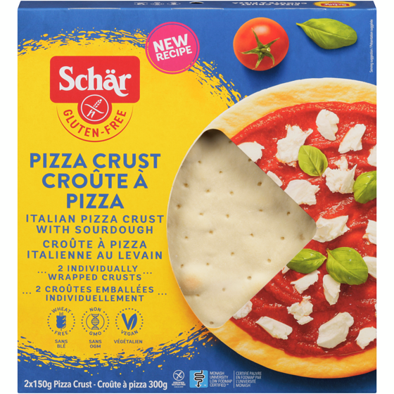 Schar Gluten-Free Pizza Crust 300 g, $4.00/100g