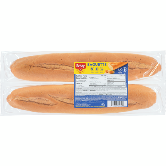 Schar Gluten-Free Baguette 350 g, $3.71/100g
