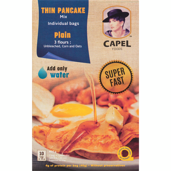 Capel Foods Mélange à crêpe mince nature 400 g, 2,00 $/100g