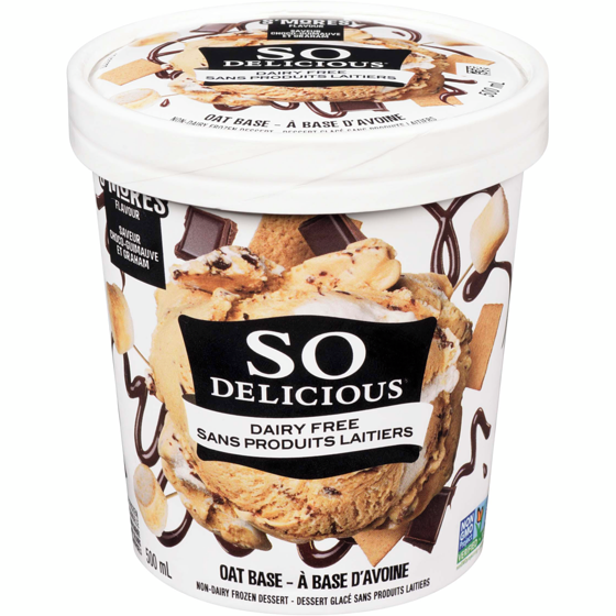 So Delicious Non-Dairy Frozen Dessert Oat S'Mores 500 ml, $1.50/100ml