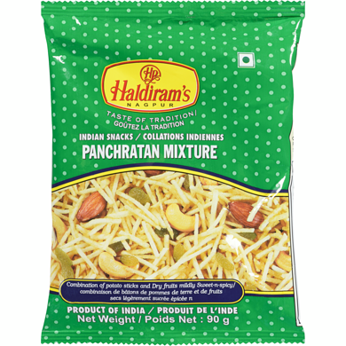 Haldiram’s Mélange de Panchratan 90 g, 1,42 $/100g