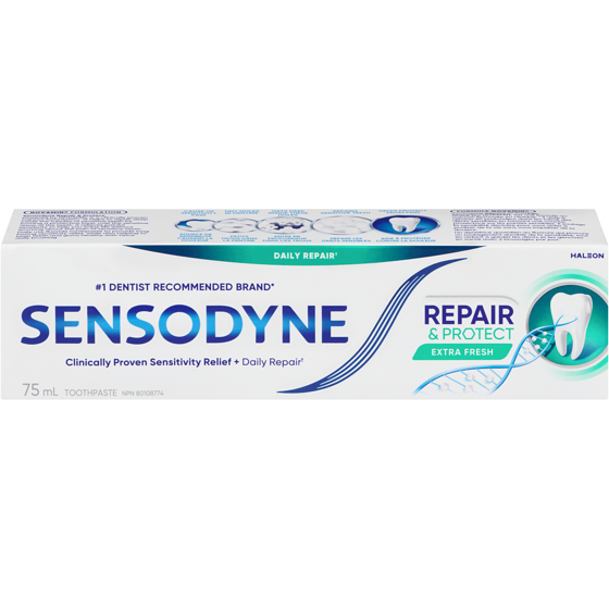 Sensodyne Repair And Protect Extra Fresh Toothpaste For Sensitive Teeth 75 ml, $11.99/100ml