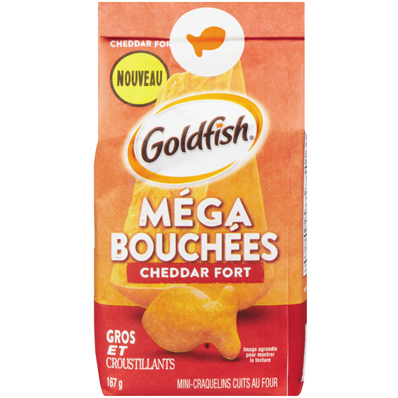 Pepperidge Farm Mega Bites Sharp Cheddar 167 g, $2.09/100g