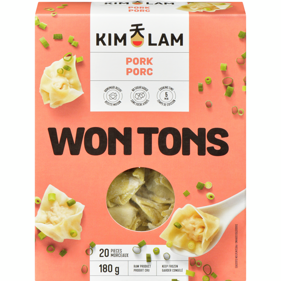 Kim Lam Pork Wontons, Preservative Free, 20 Pieces 180 g, $5.56/100g