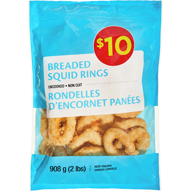 null Breaded Squid Rings 908 g, $1.10/100g