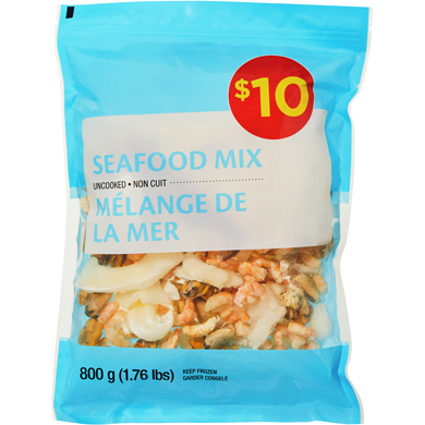 null Mélange de la mer 800 g, 1,25 $/100g