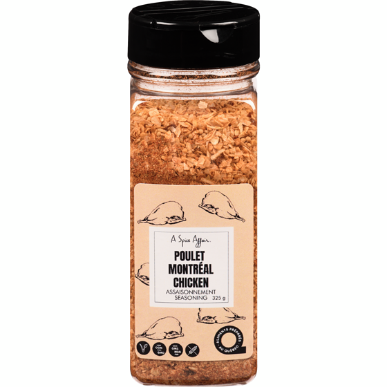 A Spice Affair Poulet montréalais assaisonnement 325 g, 3,38 $/100g
