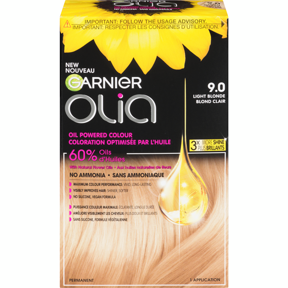 Garnier Olia Oil Powered Colour 9.0 Light Blonde 1 ea, $16.99/1ea