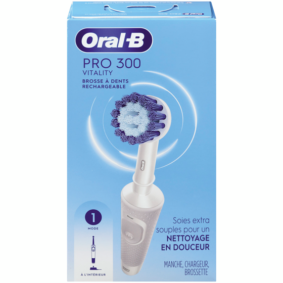 Oral-B Pro 300 Vitality Brosse à dents rechargeable 1 ea, 36,99 $/1ch