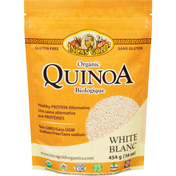 Inca's Gold Organic Quinoa White 454 g, $2.64/100g