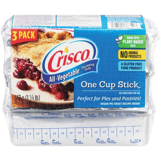 Crisco All-Vegetable Shortening Sticks 567 g, $1.20/100g