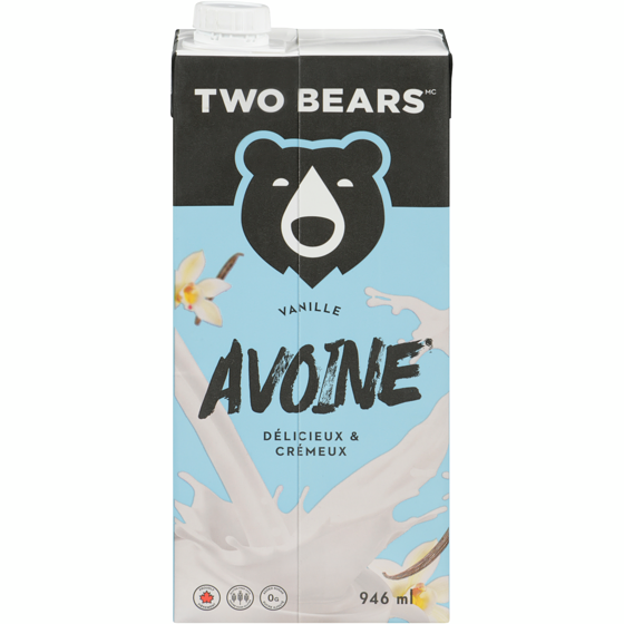 Two Bears Avoine vanille 946 ml, 0,58 $/100ml