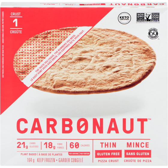 Carbonaut Pizza Crust Thin 164 g, $6.70/100g
