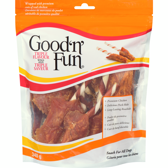 Good N Fun Ailes triple saveur 340 g, 4,41 $/100g