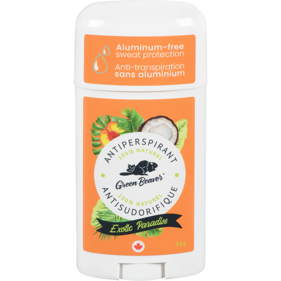 Green Beaver Jr Naturadri antisudorifique exotic paradise 50 g, 21,98 $/100g
