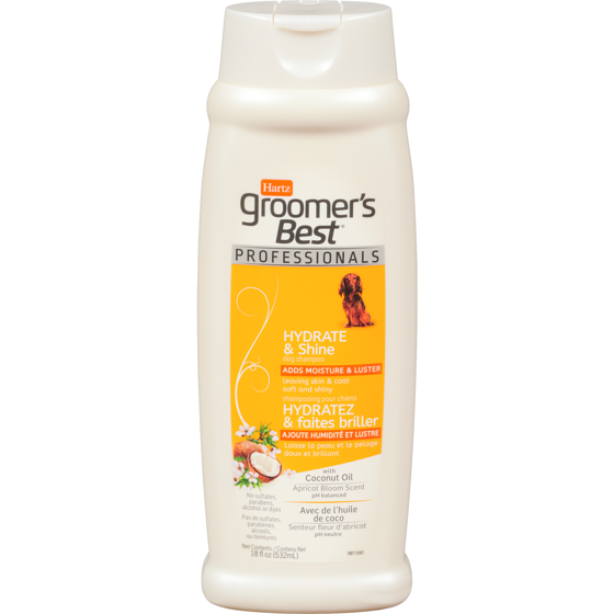 Hartz Groomer'S Best Professionals Hydrate & Shine Dog Shampoo Apricot Bloom Scent 532 g, $1.88/100g