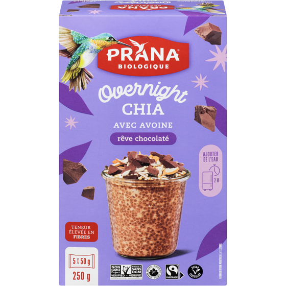 Prana Chia au frigo - Rêve de chocolat 250 g, 3,20 $/100g
