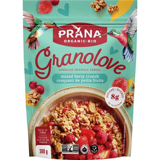 Prana Granolove - Granola Croquant de petits fruits 300 g, 2,00 $/100g